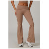 Custom yoga leggings | Factory custom Eco-friendly sports flared pants for yoga and fitness