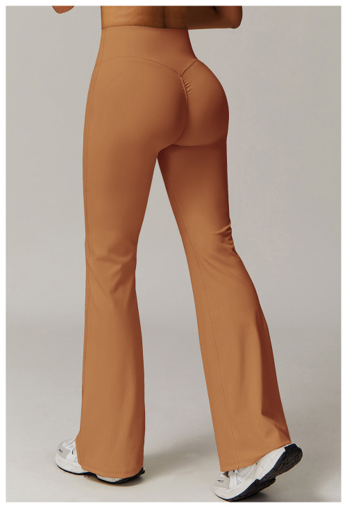Custom Yoga Leggings | Factory Custom Yoga Running Flared Pants Private Label