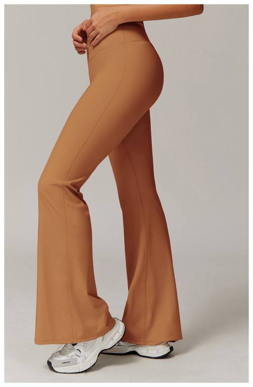 Custom Yoga Leggings | Factory Custom Yoga Running Flared Pants Private Label