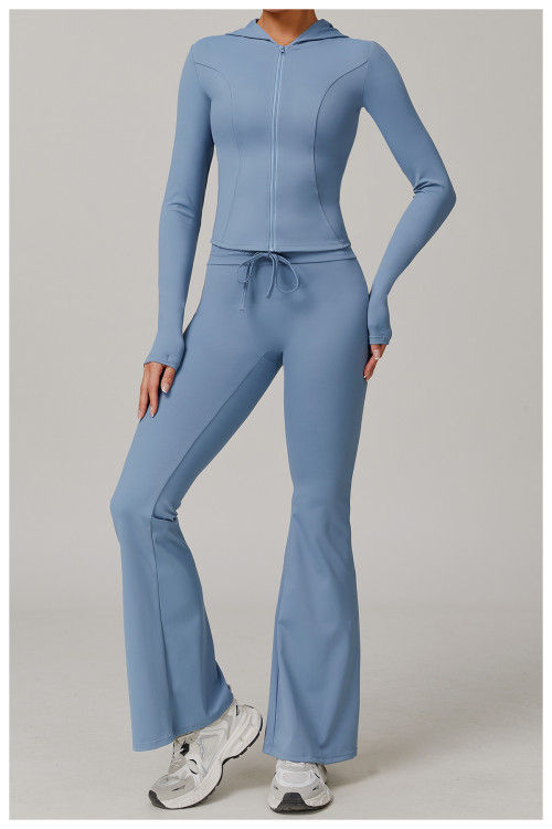 Custom Yoga Leggings | Factory Custom Yoga Running Drawstring Flared Pants Sun Protection