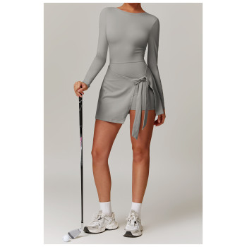 Custom tennis skirts | Wholesale sexy slit golf tennis skirts for women cool for summer