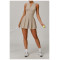 Custom tennis skirt | Factory wholesale stand collar tennis skirt custom fabric color private label