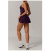 Custom tennis skirt | Factory wholesale cross back sexy tennis skirt for women summer