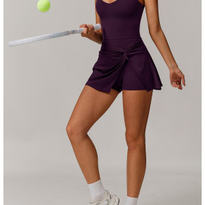 Custom tennis skirt | Factory wholesale cross back sexy tennis skirt for women summer
