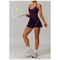 Custom tennis skirt | Factory wholesale cross back sexy tennis skirt for women summer