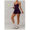Custom tennis skirt | Factory wholesale cross back sexy tennis skirt for women summer