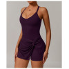 Custom tennis skirt | Factory wholesale cross back sexy tennis skirt for women summer