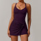 Custom tennis skirt | Factory wholesale cross back sexy tennis skirt for women summer