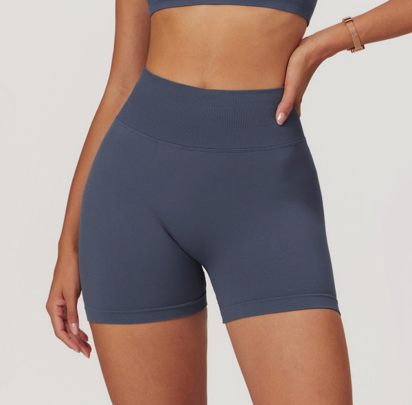 Custom Yoga Shorts | Wholesale Custom Seamless Women's High Waist Sports Shorts Fitness Quick Dry