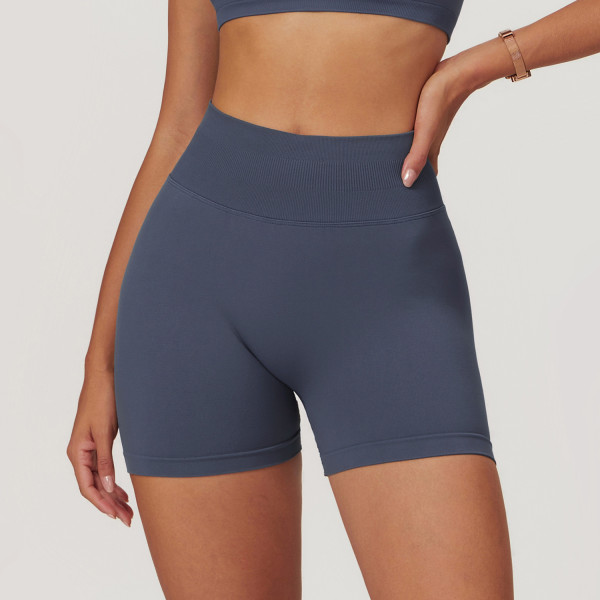 Custom Yoga Shorts | Wholesale Custom Seamless Women's High Waist Sports Shorts Fitness Quick Dry