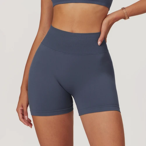 Custom Yoga Shorts | Wholesale Custom Seamless Women's High Waist Sports Shorts Fitness Quick Dry