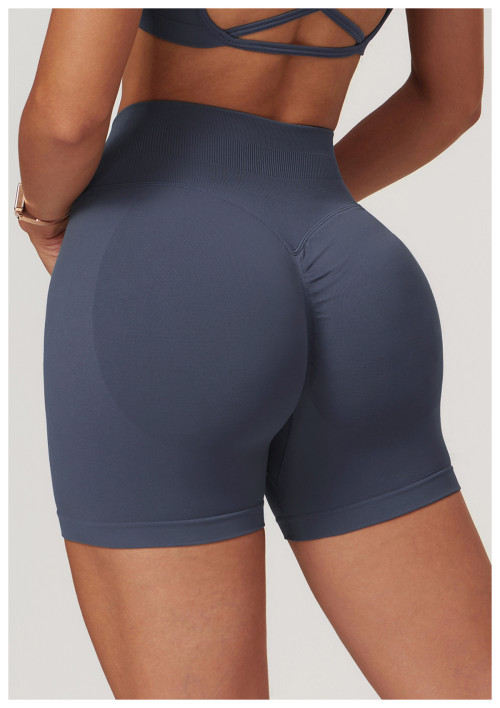 Custom Yoga Shorts | Wholesale Custom Seamless Women's High Waist Sports Shorts Fitness Quick Dry