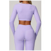 Custom Yoga Long Sleeve | Factory Shockproof Running Yoga Tops Custom Fabric Colors Private Label