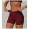 Custom cross yoga shorts | Sports outerwear yoga shorts factory high waist hip lift private label
