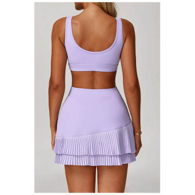 Custom Sports Skirt | Summer Yoga Fitness High Waist Tennis Skirt Manufacturer Custom Fabric Logo