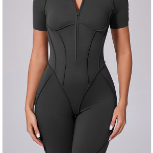 Custom Yoga Jumpsuit | Factory Wholesale European and American 3D Sports Jumpsuit Fitness
