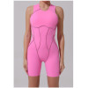 Custom Yoga Jumpsuit | Customized Stitching Contrast Jumpsuit Shorts Fitness Yoga Running