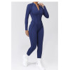 Custom Yoga Jumpsuits | Long Sleeve Outerwear Jumpsuits Manufacturer Sports Yoga Zipper Suit