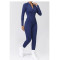 Custom Yoga Jumpsuits | Long Sleeve Outerwear Jumpsuits Manufacturer Sports Yoga Zipper Suit