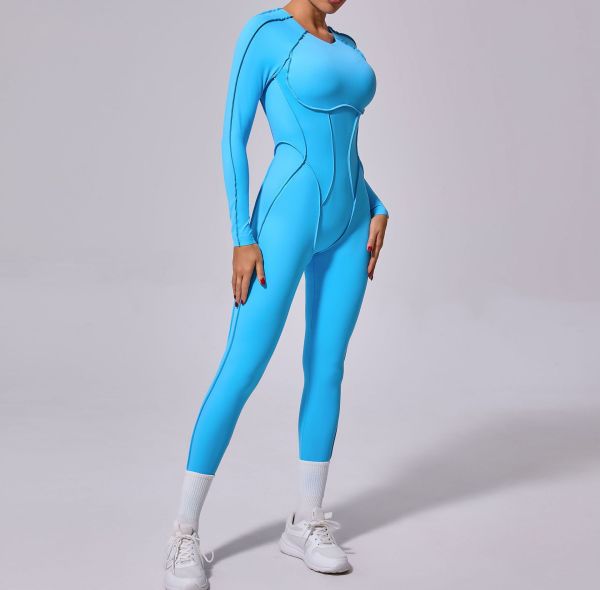 Custom Yoga Jumpsuit | Wholesale Winter One Piece Sports Jumpsuit Factory Running Fitness Yoga