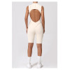 Custom Yoga Jumpsuit | Custom Sleeveless Brushed Hollow Jumpsuit Factory Sports Running Fitness