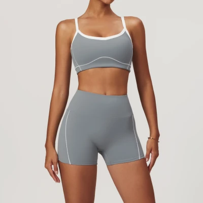 Custom Fitness Yoga Shorts Bra | Custom Private Label Butt Women's Luxury Gym Yoga Short Leggings