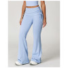 Custom Fold Over Flare Pants |Women Yoga Wide Leg Outdoor Fitness Flare Pants Supplier Manufacturer