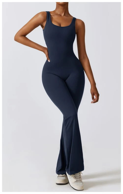 Custom Bodycon Jumpsuit|Hip Lift Jumpsuit Yoga Clothes Factory Outdoor Running Sports Private Brand