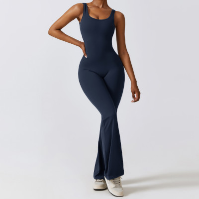 Custom Bodycon Jumpsuit|Hip Lift Jumpsuit Yoga Clothes Factory Outdoor Running Sports Private Brand