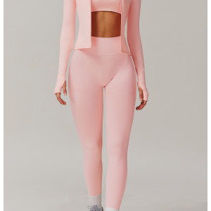 Custom Breathable Jackets | Wholesale Zipper Long Sleeve  Quick Dry Yoga Clothes Manufacturer