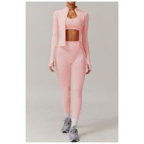 Custom Breathable Jackets | Wholesale Zipper Long Sleeve  Quick Dry Yoga Clothes Manufacturer