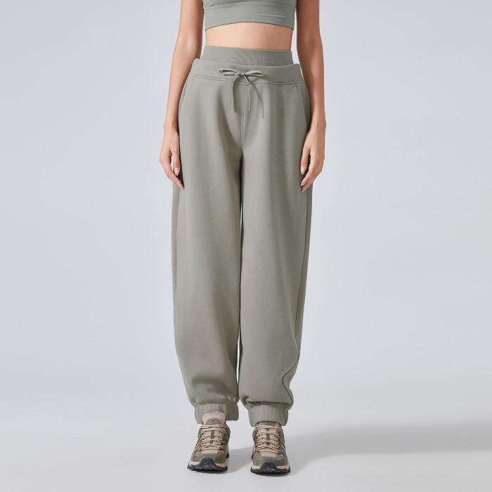 Custom loose joggers |Autumn and winter plus fleece warm sports pants manufacturer versatile casual
