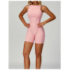 Custom jumpsuits | Factory wholesale sanded bodysuit yoga suit custom three-dimensional lines fashion
