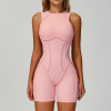 Custom jumpsuits | Factory wholesale sanded bodysuit yoga suit custom three-dimensional lines fashion