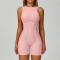 Custom jumpsuits|Factory wholesale sanded bodysuit yoga suit custom three-dimensional lines fashion