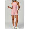 Custom jumpsuits | Factory wholesale sanded bodysuit yoga suit custom three-dimensional lines fashion
