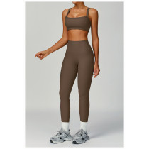 Custom yoga suit | Factory direct sales yoga high waist tight slimming outdoor sports suit