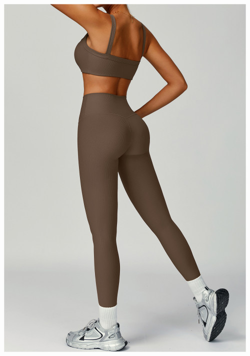 Custom yoga suit | Factory direct sales yoga high waist tight slimming outdoor sports suit