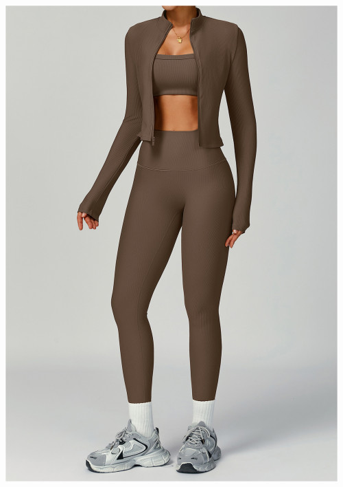 Custom yoga suit | Factory direct sales yoga high waist tight slimming outdoor sports suit