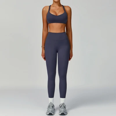 Custom eco-friendly yoga sets | Factory direct sales eco-friendly recycled tight-fitting yoga sets