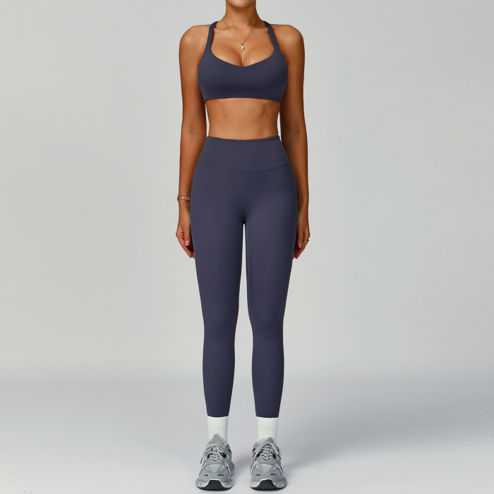 Custom eco-friendly yoga sets | Factory direct sales eco-friendly recycled tight-fitting yoga sets