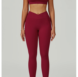 Custom Yoga sets| factory hollowed-out beautiful back yoga sets for high waist tights for fitness