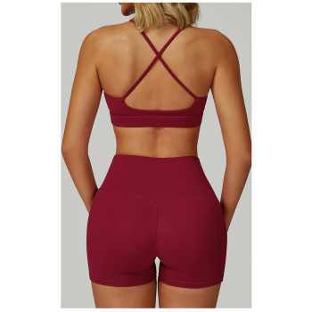 Custom Yoga bra | Wholesale sports bra cross back high-end yoga bra running fitness