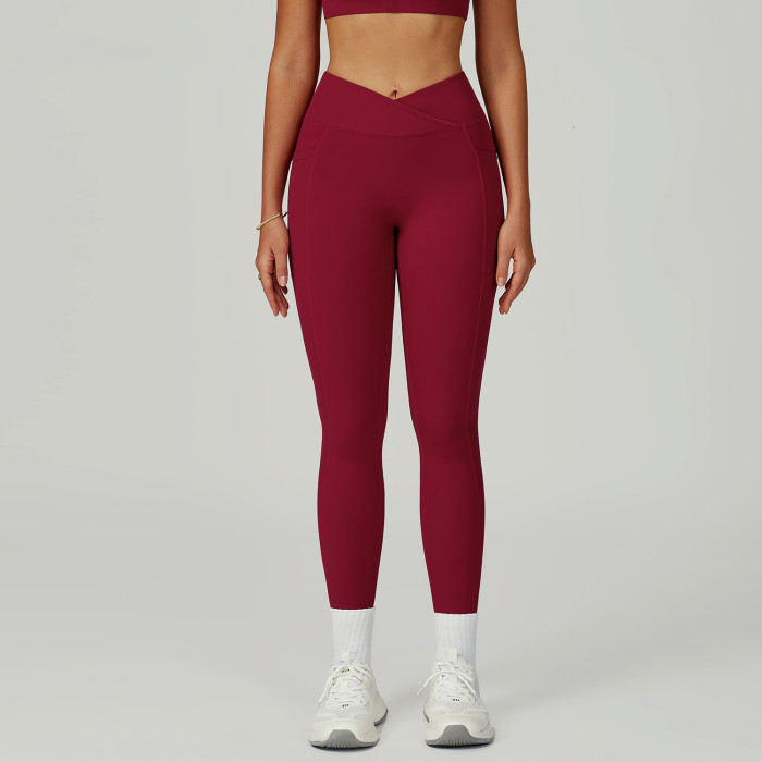 Custom high waist yoga pants | Factory wholesale fitness yoga pants for women outdoor sports