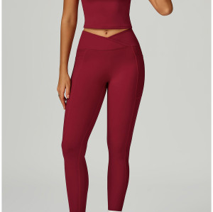 Custom high waist yoga pants | Factory wholesale fitness yoga pants for women outdoor sports