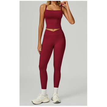 Custom high waist yoga pants | Factory wholesale fitness yoga pants for women outdoor sports