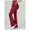 Custom high waist flared pants |Factory wholesale cross waist wide leg flared pants outdoor leisure