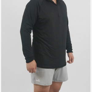 Custom Fitness Long Sleeves | Factory Men's Quick-Drying Zipper Long Sleeve T-Shirts for Running
