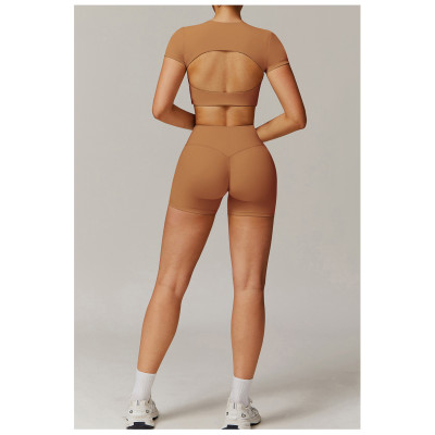 Custom Yoga Sets | Factory Wholesale High-Waisted Yoga Shorts for Running and Exercise