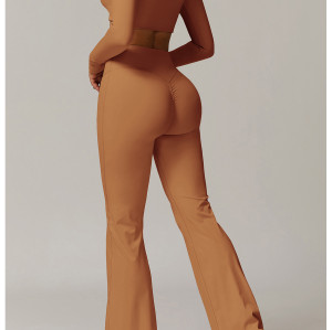 Custom Yoga Sets | Factory Wholesale High-Waisted, Long-Sleeved Yoga Suits for Running and Fitness